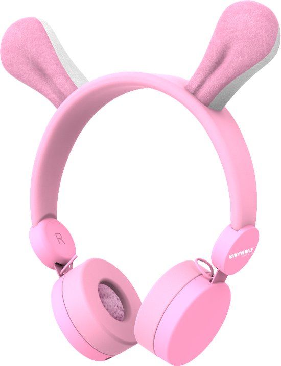 nee Kidywolf - Koptelefoon voor kinderen - Roze