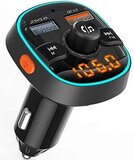FM-zender Bluetooth 5.0 autoradio-adapter met 24-uurs tijdweergave - Zwart