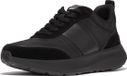 FitFlop F-Mode Flow Sneaker - Nylon & Suede Mix Zwart - Maat 37