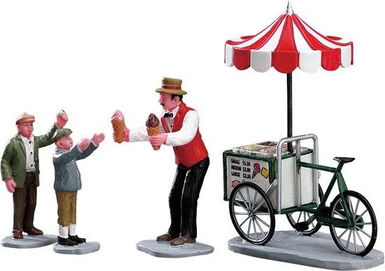 Lemax Gelato Cart - Set van 4