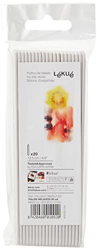 Lékué IJslolly Stokjes - 20 stuks - White