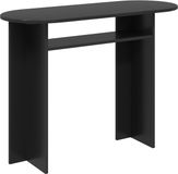 vidaXL Wandtafel Zwart eiken 100 x 39,5 x 75 cm Bewerkt hout