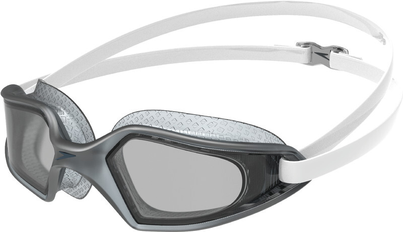 Speedo Hydropulse Goggles, white/elephant/light smoke