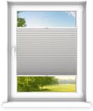 time4blinds - Plisségordijn zonder boren op maat gemaakt - Vouwgordijn - Plisségordijn privacy en zonwering - Eenvoudige installatie - Kant-en-klaar plisségordijn - 50x60 cm - Lichtgrijs