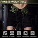 Allecto Ceinture de musculation et ceinture de traction et de dips avec chaîne - Noir/Vert