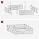 vidaXL Verhoogd tuinbed gegalvaniseerd zilver 100 x 80 x 24 cm staal