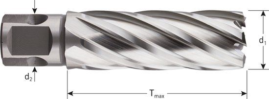Rotec HSS-XE kernboor, 'Silver-Line', Weldon 19, ø23x55