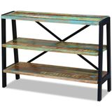 vidaXL Dressoir met 3 schappen, massief gerecycled hout