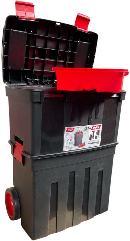 Tayg Trailbkox 2 in 1 470x290x630 mm - Black/Red - 3 Layers