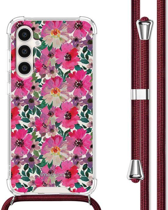 iMoshion Hoesje Samsung Galaxy S23 FE - Flower Water - Met Koord