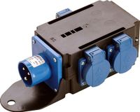 as-Schwabe CEE-stroomverdeler mixo saale 3-polig zwart-blauw