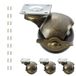 2" Ball Caster Wheel Set van 4, Vintage Meubelzwenkwiel met rem, Balwielen voor Kast Tafel Dressoir Ottomaanse DIY Project Swivel Antieke Messing Plaat Castor Heavy Duty (Montage Hoogte 2-1/2'')