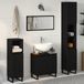 vidaXL Meuble de salle de bain set 3 pièces Chêne noir 30 x 30 x 190 cm
