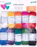 Gründl Wolle Gründl Wol Cotton Quick Mini Shades 10 minibollen 15 g, kleurrijk