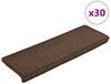 vidaXL Trapmatten 30 st 65x21x4 cm koffiebruin rechthoekige rand