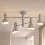 Nola Milia Spot Plafond, 4 Lampes, Beige, E14, Métal