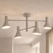 Nola Milia Spot Plafond, 4 Lampes, Beige, E14, Métal