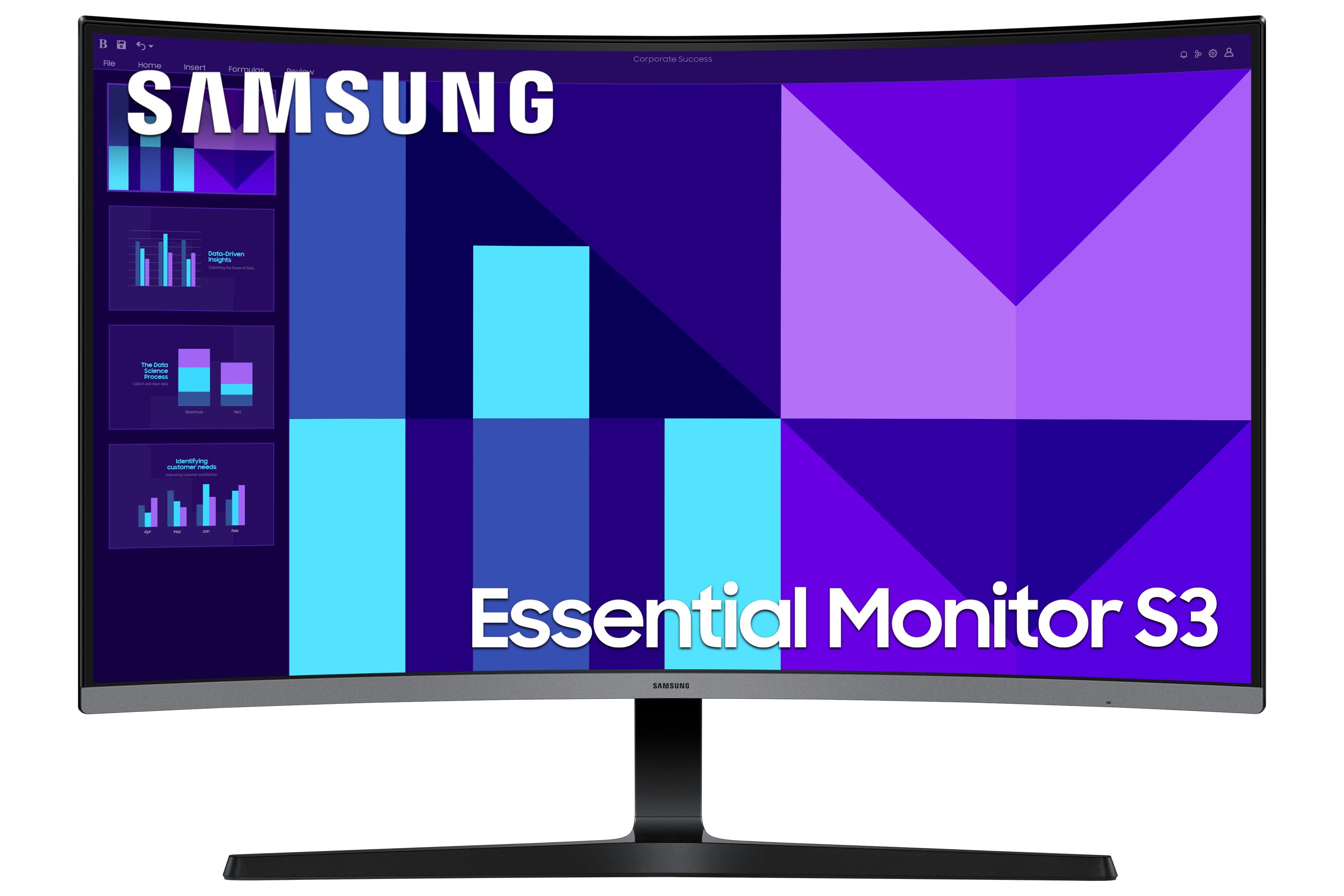 Samsung 32" FHD Curved Monitor - LS32D390GAUXEN