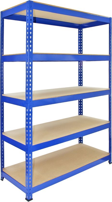 Monster Racking Q-Rax Blue Metal Shelving Units - 120cm x 180cm x 50cm