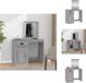 vidaXL Kaptafel - Grijs Sonoma Eiken - 90 x 50 x 132.5 cm - Met Spiegel en Opbergruimte - Badkamermeubel