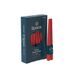 Spaas 8x 2 Elegante Rustieke Dinerkaarsen 6,5u - rood
