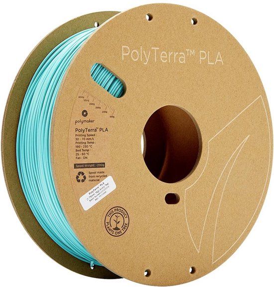Polymaker PolyTerra PLA Filament - 1.75mm - 1000g - Light Blue