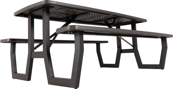 Lifetime picknicktafel Rough-Cut opvouwbaar bruin