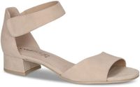 Caprice Dames Sandaaltje 9-28212-42 405 G-breedte Beige Leer Maat: 38 EU