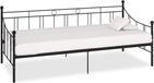 vidaXL Divan-lit Métal Noir 90x200 cm