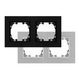 VoltShine Aluminium frame voor 2 modules: FL grijs