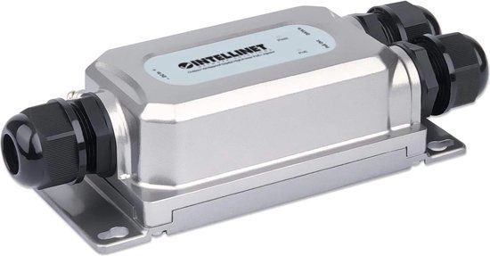 Intellinet 561778 PoE adapter & injector Gigabit Ethernet Zwart, Grijs