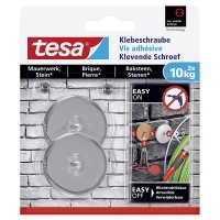 tesa klevende schroef steen en baksteen rond 10 kg 2 stuks