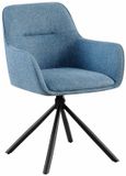 CLP Tipton Eetkamerstoel - Stof/blauw