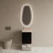 Boss & Wessing BWS Riga Mat Zwart Toiletmeubel Met Fontein 40x50x22 cm - Travertin