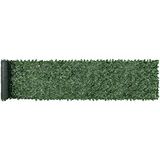 VEVOR Kunstmatige klimop privacyhekscherm, 99 x 508 cm faux klimop wijnstok blad heggen, groen privacyhek met gaasdoek achterkant, groene wanddecoratie voor buiten, tuin, tuin, balkon