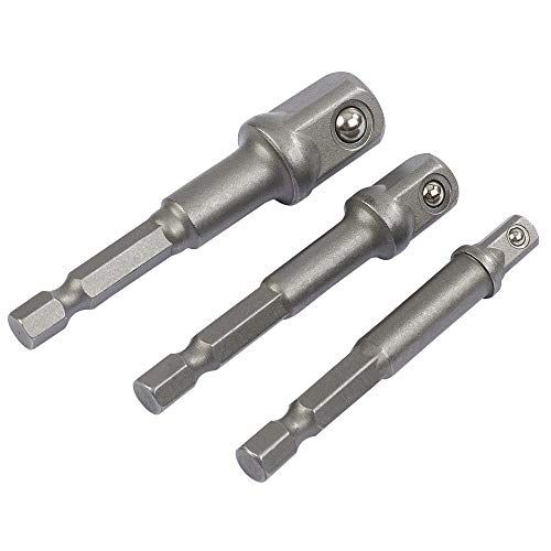 Draper 00005 Adapter - 1/4 inch Zeskant x 1/4 inch & 3/8 inch Vierkant
