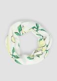 s.Oliver Gebloemde Viscose Snood voor Dames in Crème