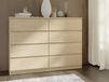 Commode MAJDA 8 tiroirs sonoma