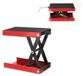 StarTech Motorfietslift Hydraulische schaarheffer - Draagvermogen tot 500 kg - Platform: 37 x 23 cm - Hefhoogte: 8,5–34 cm - Antislip rubberen voet - Rood