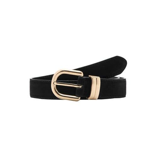 Mango Zwarte Suède Riem