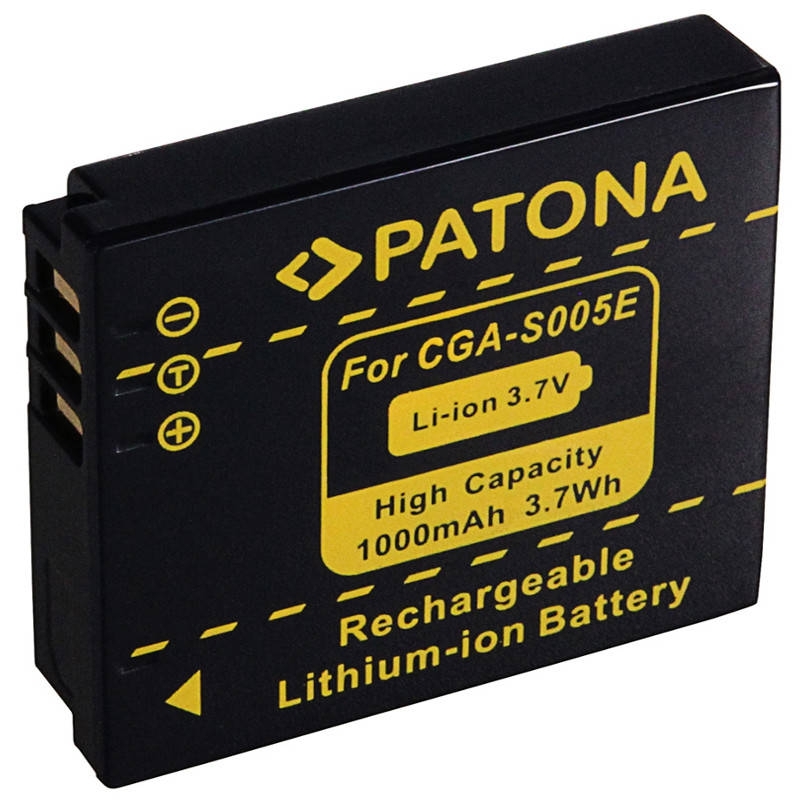 Paton, A. Battery for Panasonic CGA-S005 CGA-S005E S005 E/1B DMW-BCC12
