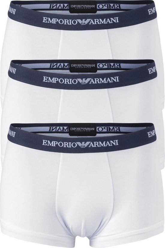 Emporio Armani Trunk Onderbroek Mannen - Maat M - 3-Pack - Wit/Zwart