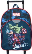 Avengers thema trolley/reistas rugzak koffertje 33 cm voor kinderen - Weekendtasje voor kinderen