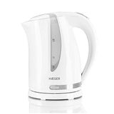 HAEGER WHITENESS Elektrische waterkoker 1,7 liter, 2200 W, 360 graden draaibare basis, verborgen roestvrijstalen weerstand, droogkookbeveiliging, automatische uitschakeling
