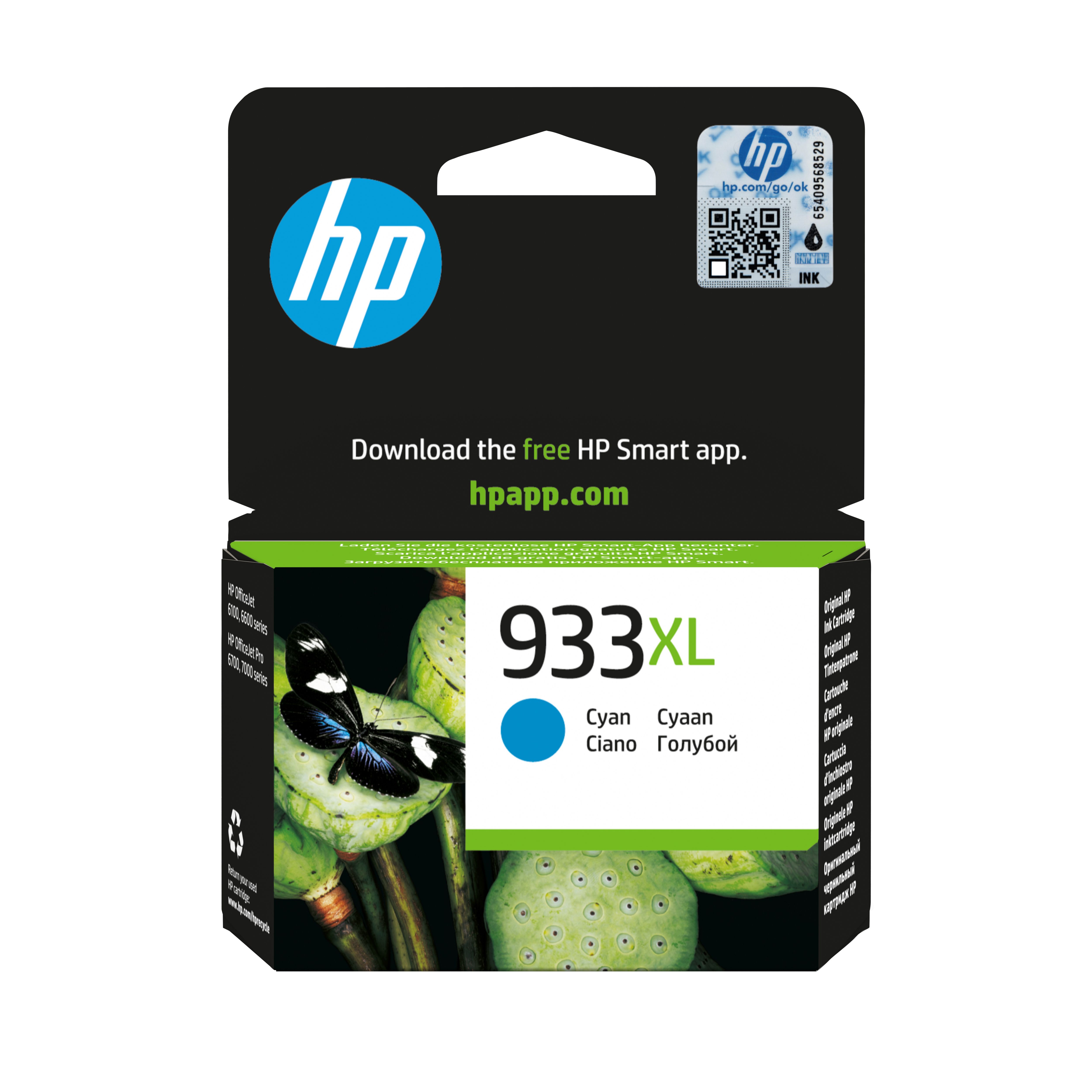 HP 933XL Cyaan Inktcartridge - Origineel - High Capacity