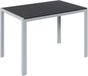 Bolt Edge Tuintafel - Buitentafel - Eettafel buiten - Outdoor - Voor Tuin & Terras - Rechthoekige Aluminium Tafel met WPC Tafelblad - 110x70x73 cm - Zwart