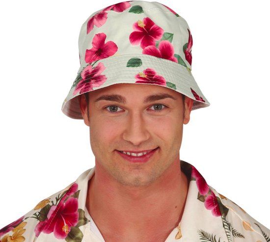Fiestas Guirca - Hawaiian Bloemen Zomerhoed - Multi - Unisex