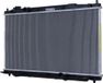 HELLA Radiateur de refroidissement moteur, avec ailettes de refroidissement soudées, dimensions 681 x 350 mm, adapté entre autres pour HONDA JAZZ