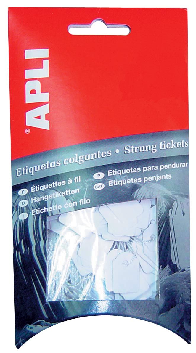 APLI draadetiketten ft 22 x 35 mm 7011 - 100 stuks