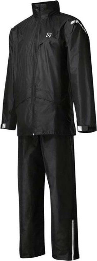 Willex Regenpak XL Zwart - Unisex - Zwart - Polyester - Waterdicht - Met Capuchon - Reflecterend